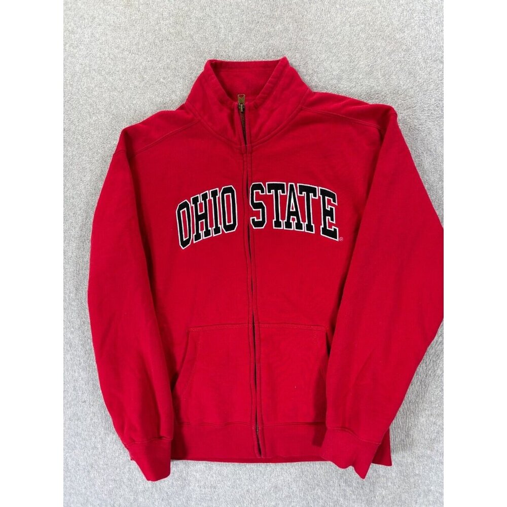 Ohio Sate Buckeyes Stitched Logo Campus Jacket (Men's Small)‎ Red